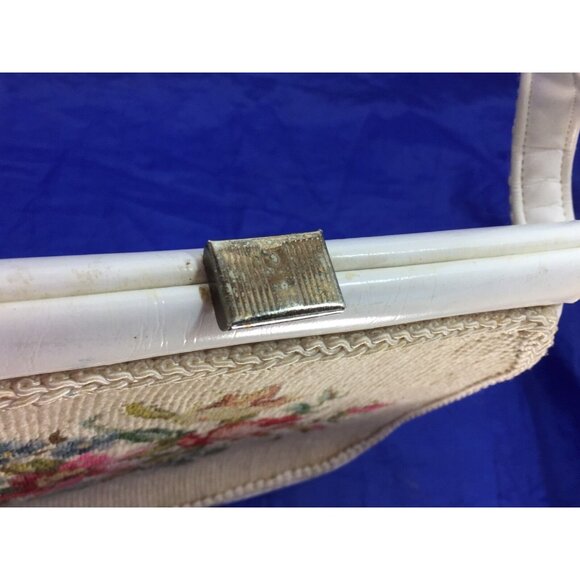 Vintage Mid Century Mod Designer Needlepoint Purse JR Florida 26082 - Picture 6 of 10